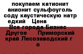 покупаем катионит анионит сульфоуголь соду каустическую натр едкий › Цена ­ 150 000 - Все города Бизнес » Другое   . Приморский край,Лесозаводский г. о. 